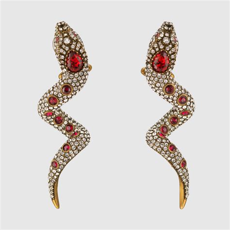 gucci snake earrings